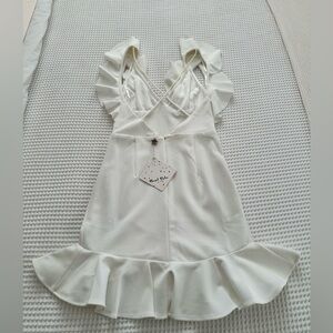 Calling all Brides! Australian Brand | White Ruffled Mini Dress